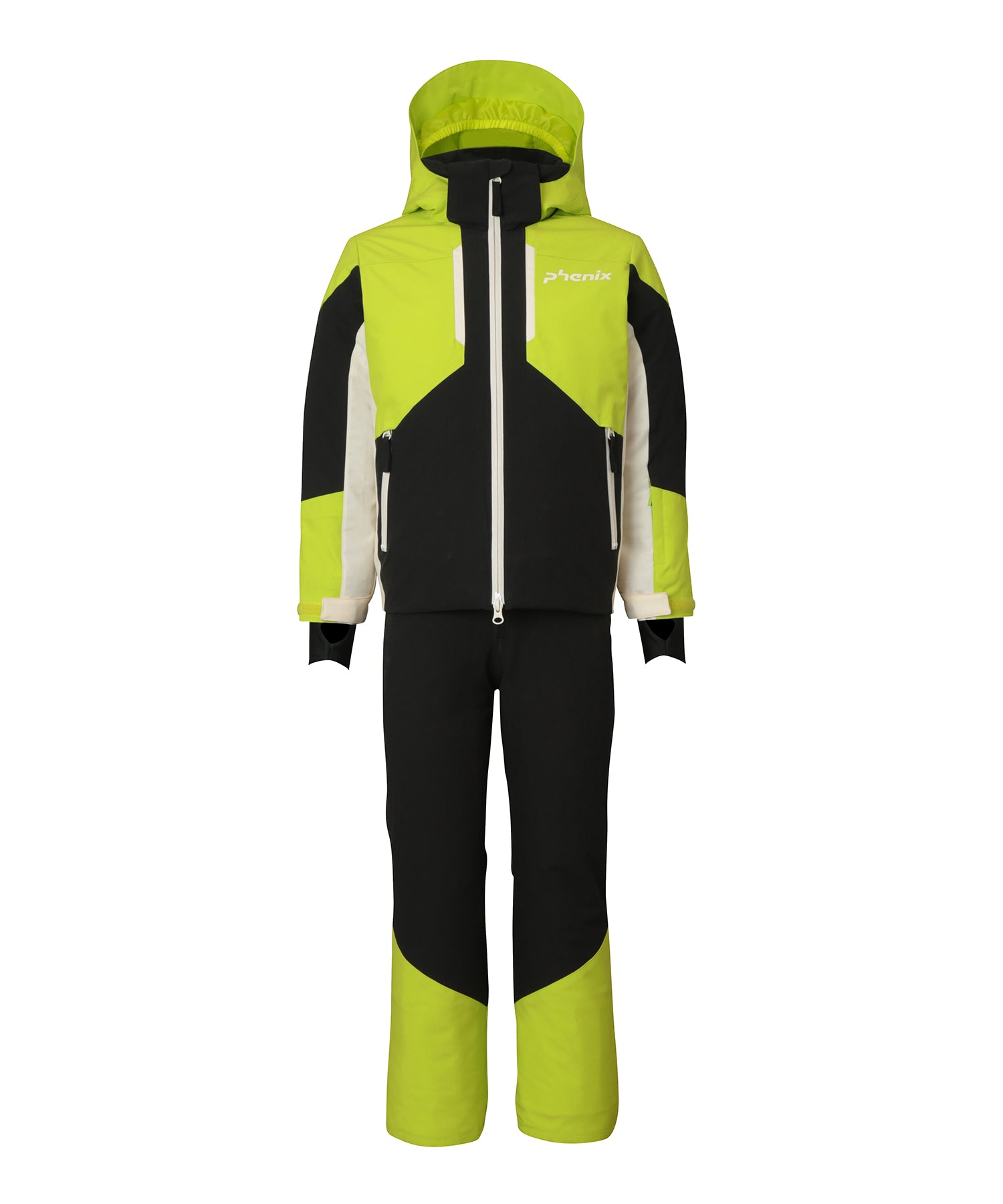 Snow Rush Jr Two-Piece ESB262P80 YELLOW GREEN